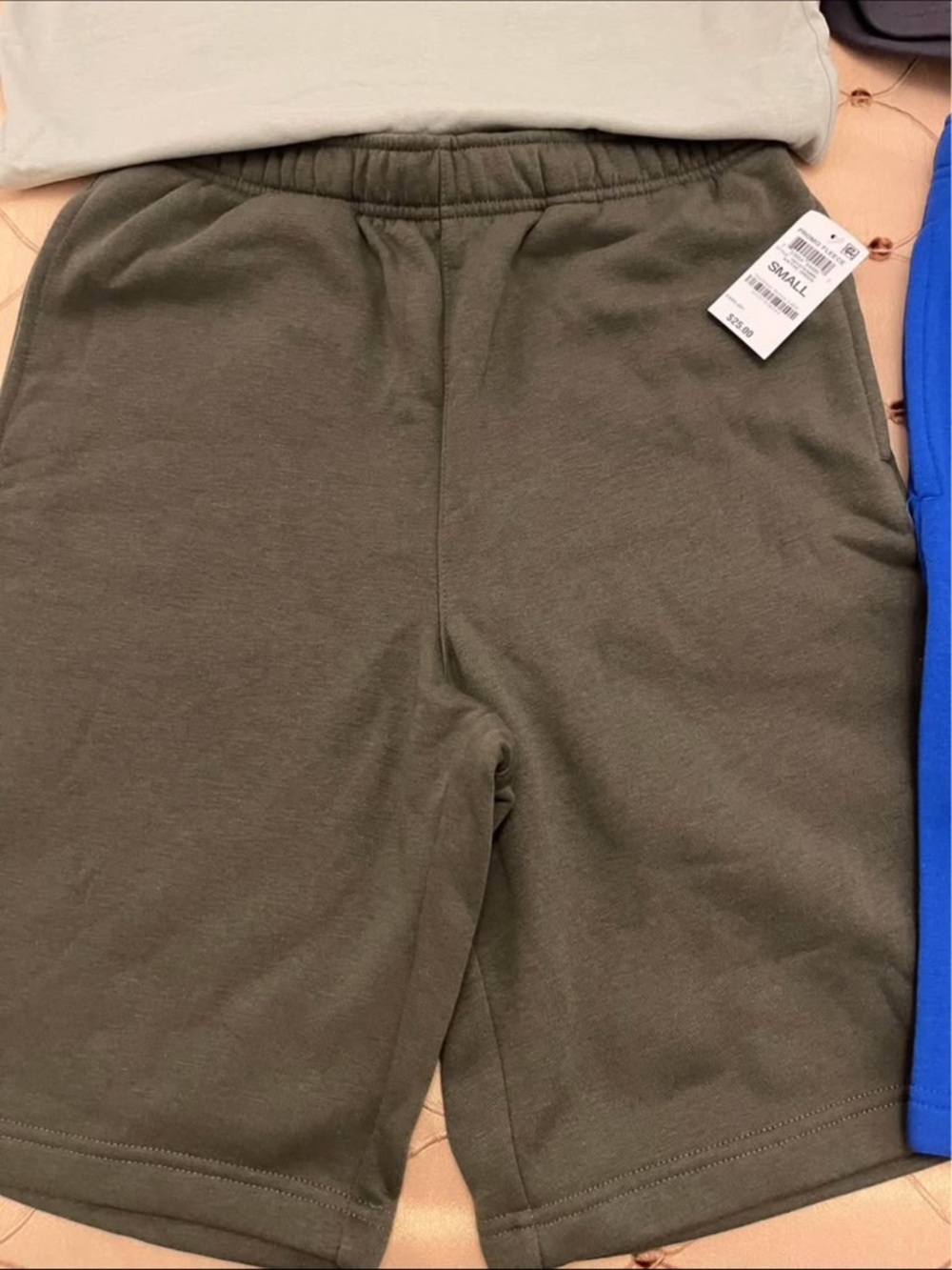 Macy's Olive Knit Pull-On Kids Shorts